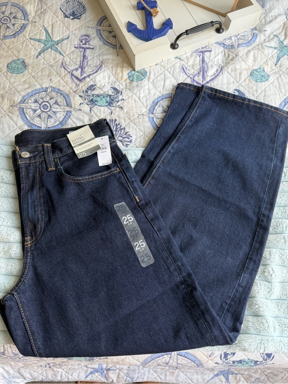 Dark Wash High-Rise Jeans - Size 25